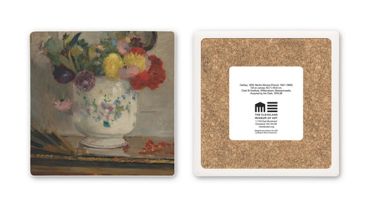 Dahlias Sandstone Coaster