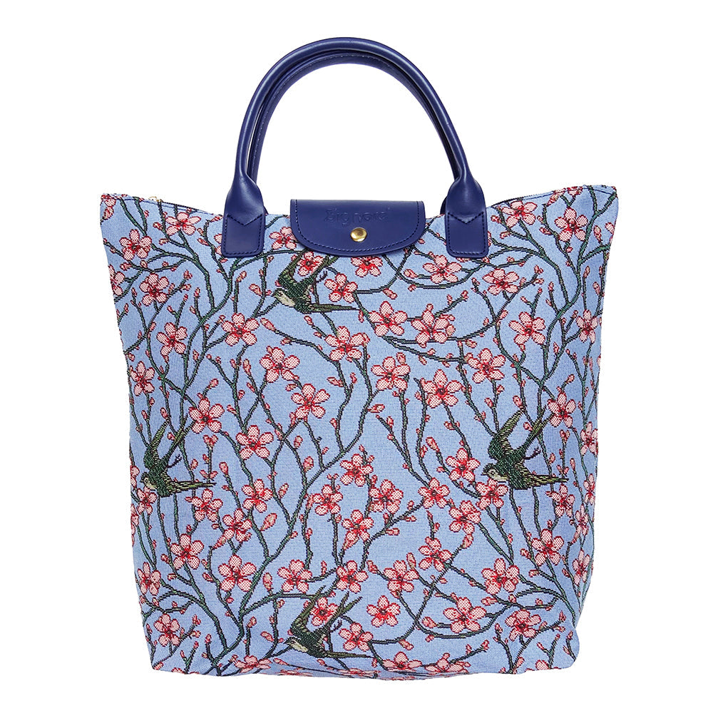 Almond Blossom And Swallow Foldaway Bag
