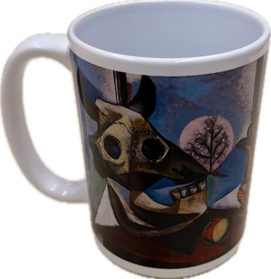 Picasso and Paper Bull's Skull, Fruit, Pitcher Mug