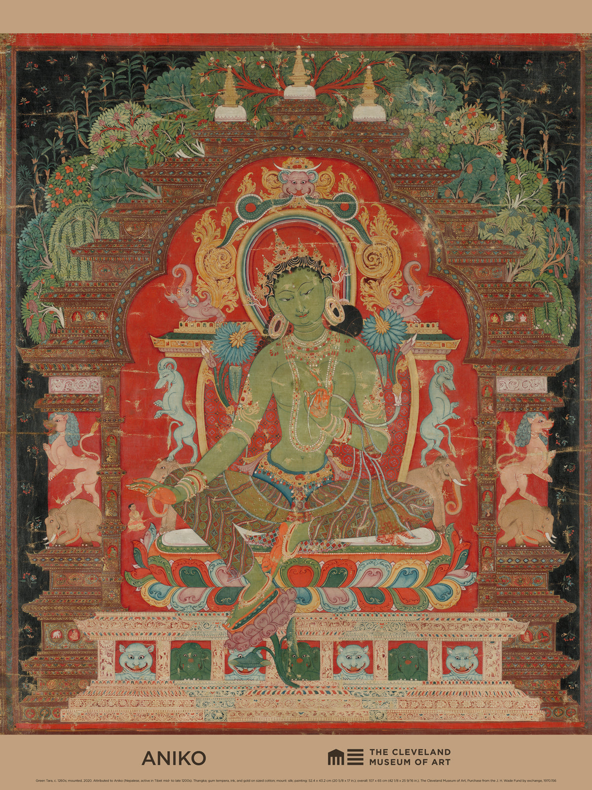 Green Tara- Rolled 12x18 Poster