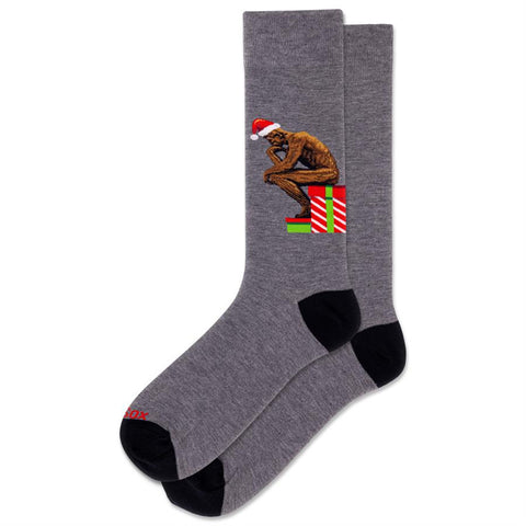 Santa Thinker Crew Sock