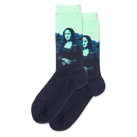 Women's Mona Lisa Pop Crew Socks