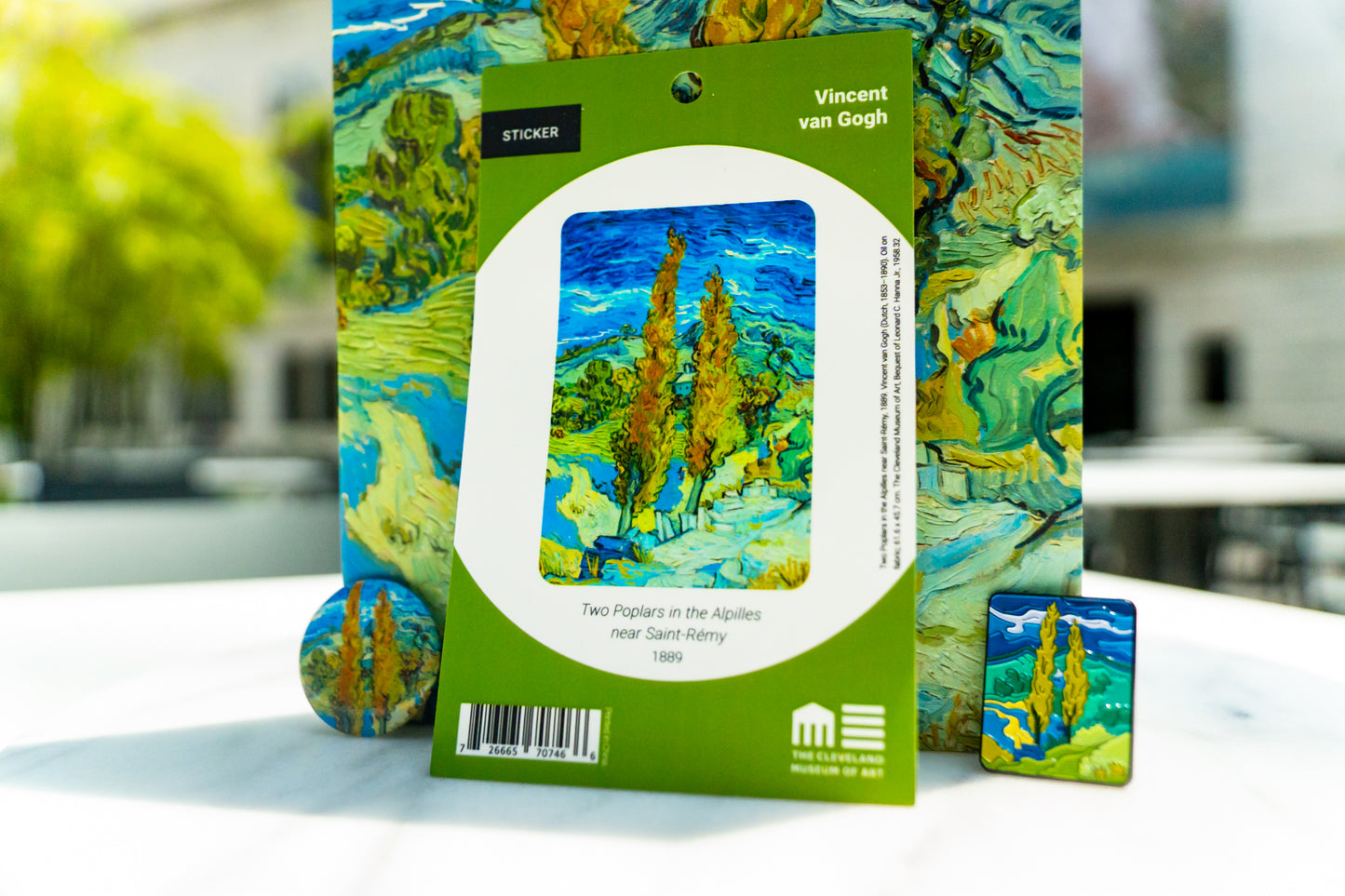 Two Poplars Sticker