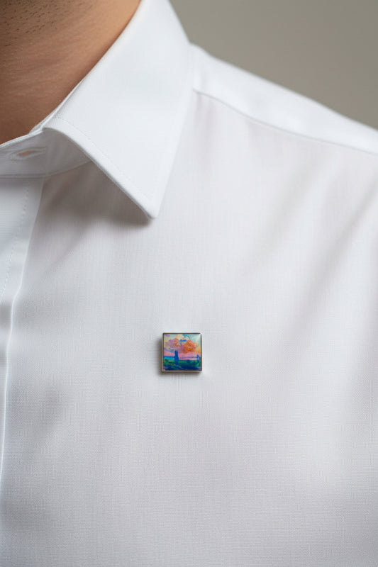 The Pink Cloud Lapel Pin