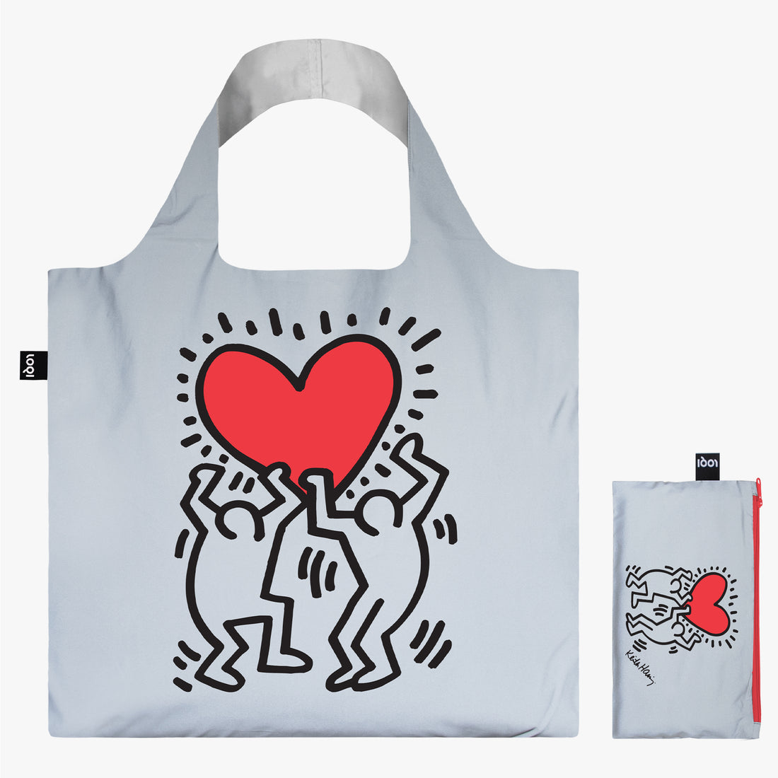 Keith Haring Dancing Heart Reflective Bag