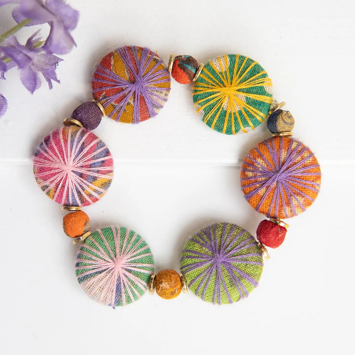 Kantha Threadburst Bracelet