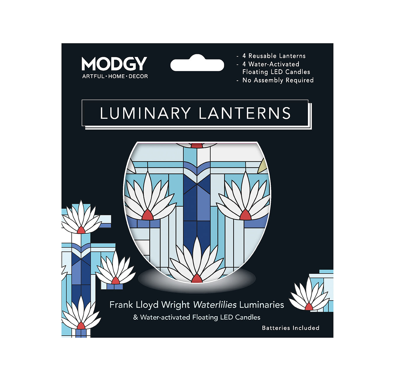 Frank Lloyd Wright Waterlilies Luminary