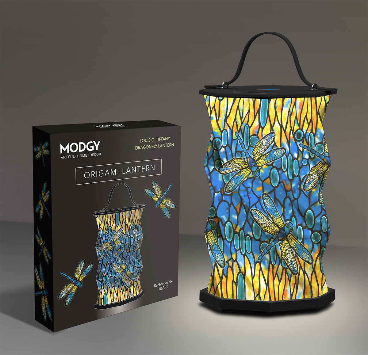 Louis C. Tiffany Dragonfly Origami Lantern