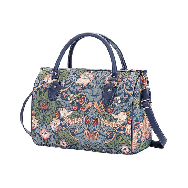 Morris Strawberry Thief Blue Travel Bag