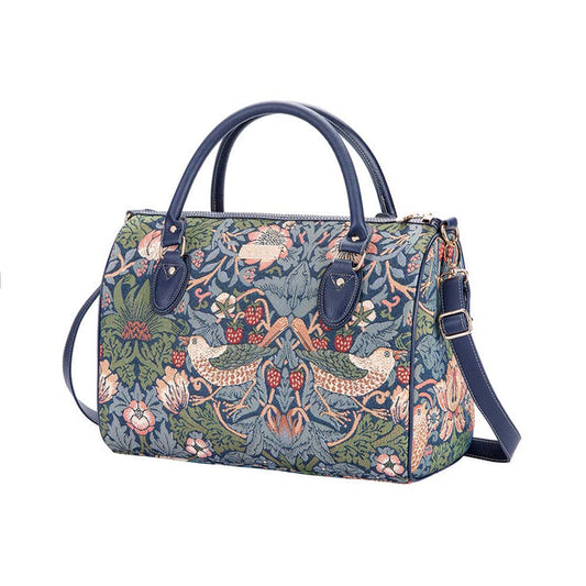 Morris Strawberry Thief Blue Travel Bag