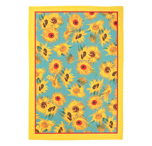 Van Gogh Sunflowers Tea Towel
