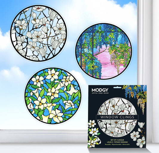 Louis C. Tiffany Window Cling Set