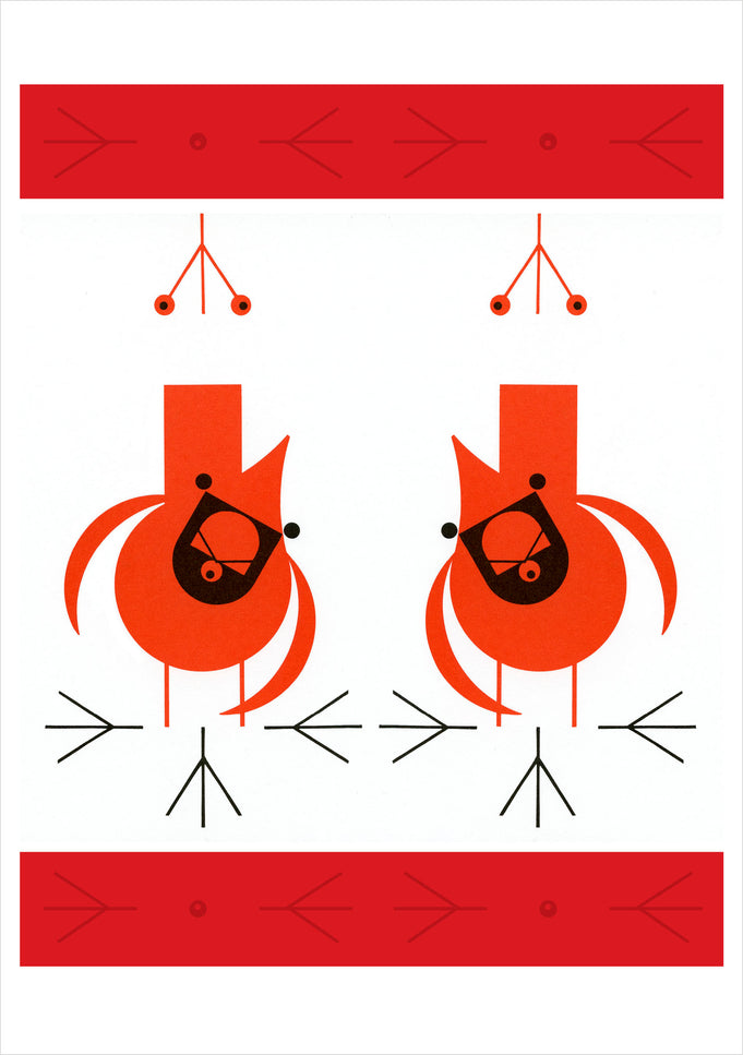 Charley Harper: Cool Cardinals Holiday Card Assortment
