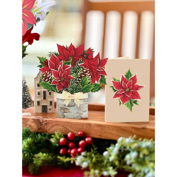 Mini Birch Poinsettia