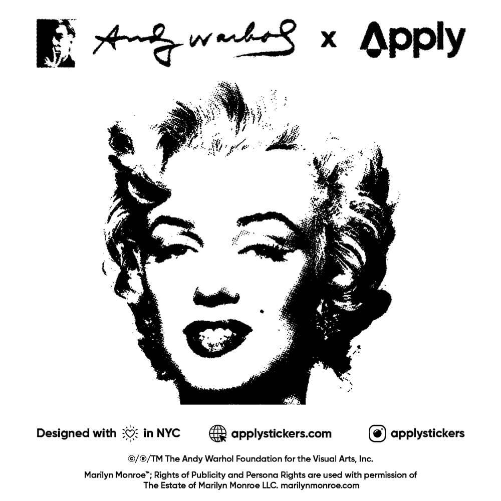 Marilyn Monroe by Andy Warhol - Sheet of 9 Kiss-Cut Stickers