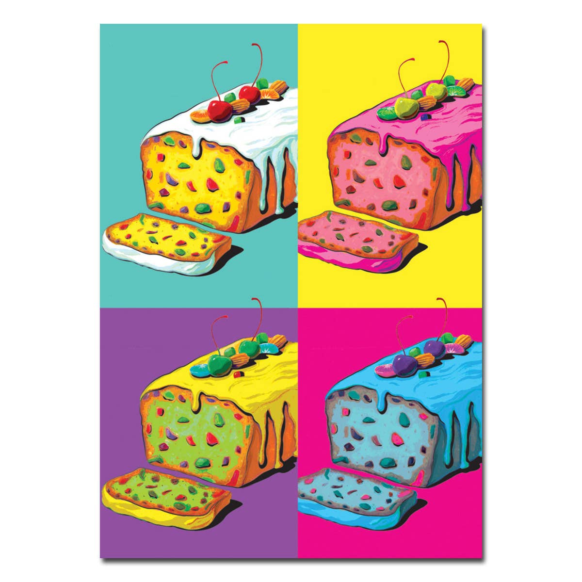 Warhol Fruitcake Holiday Card