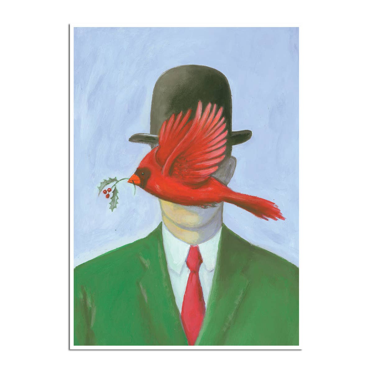 Seasons Magritte-Ings Holiday Card