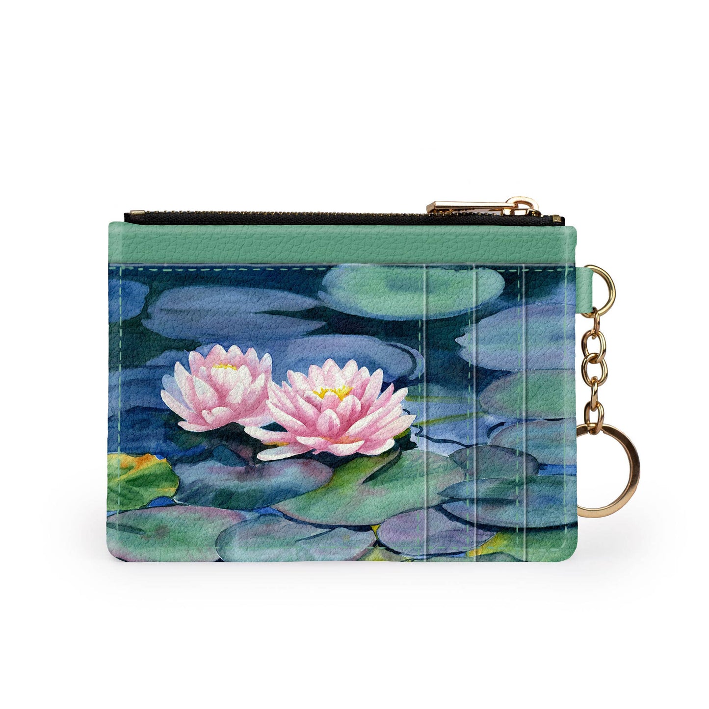 Water Lily Keychain Wallet