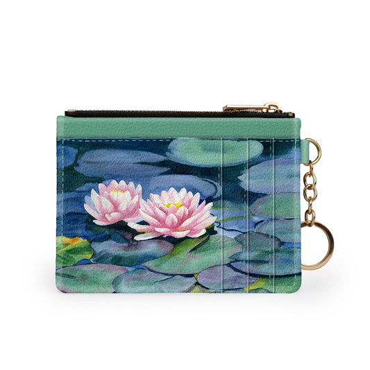 Water Lily Keychain Wallet