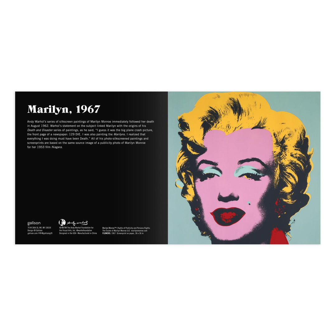 Andy Warhol Marilyn 2 in 1 wood puzzle