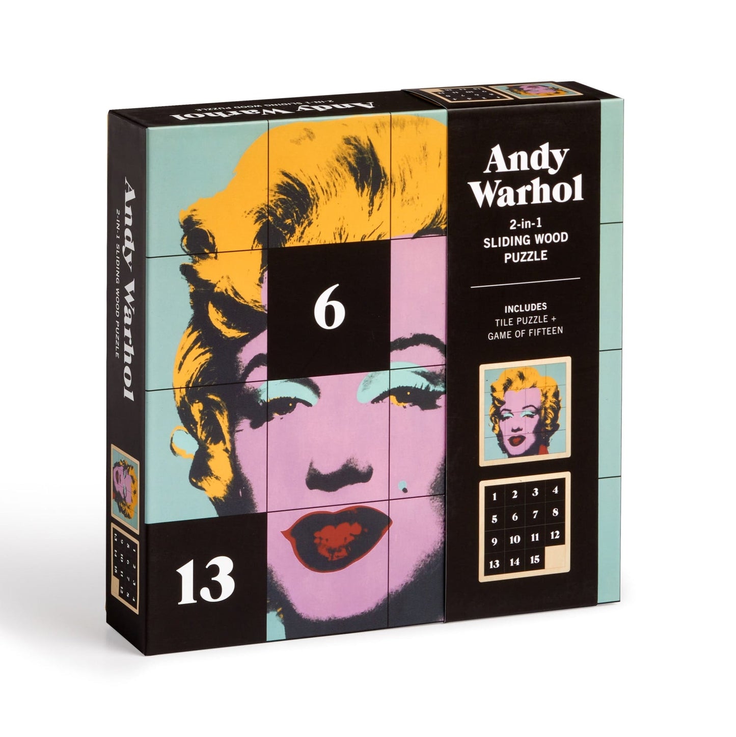 Andy Warhol Marilyn 2 in 1 wood puzzle