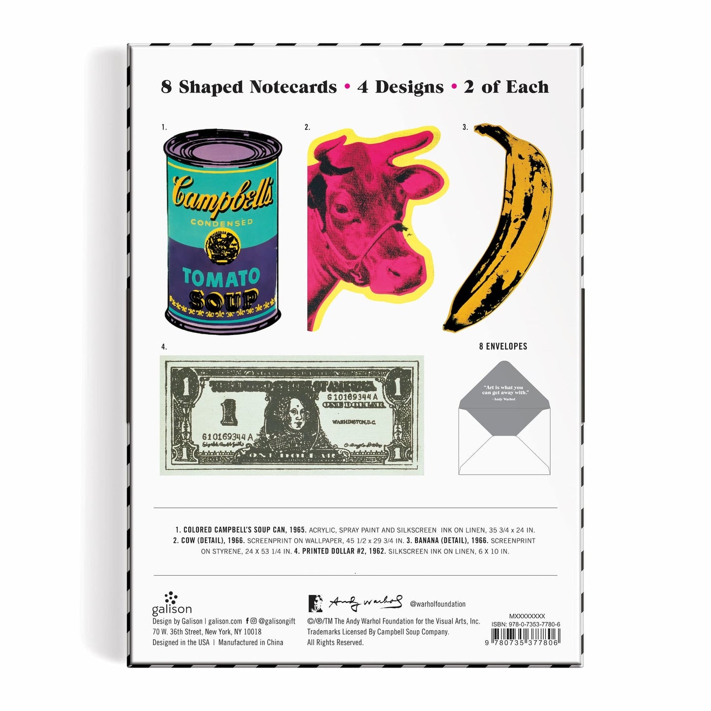 Andy Warhol Shaped Notecards