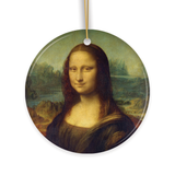 Leonardo da Vinci Mona Lisa Ceramic Ornament: Oval