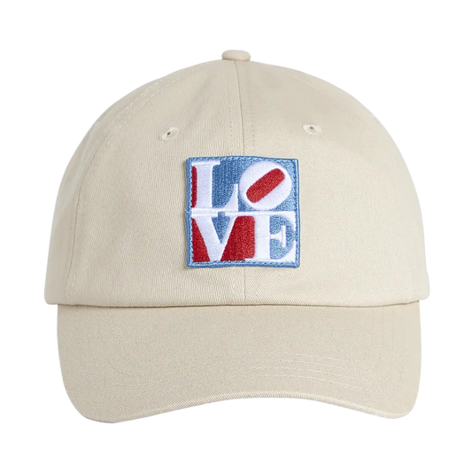 Robert Indiana "Love" Patch Dad Cap, stone