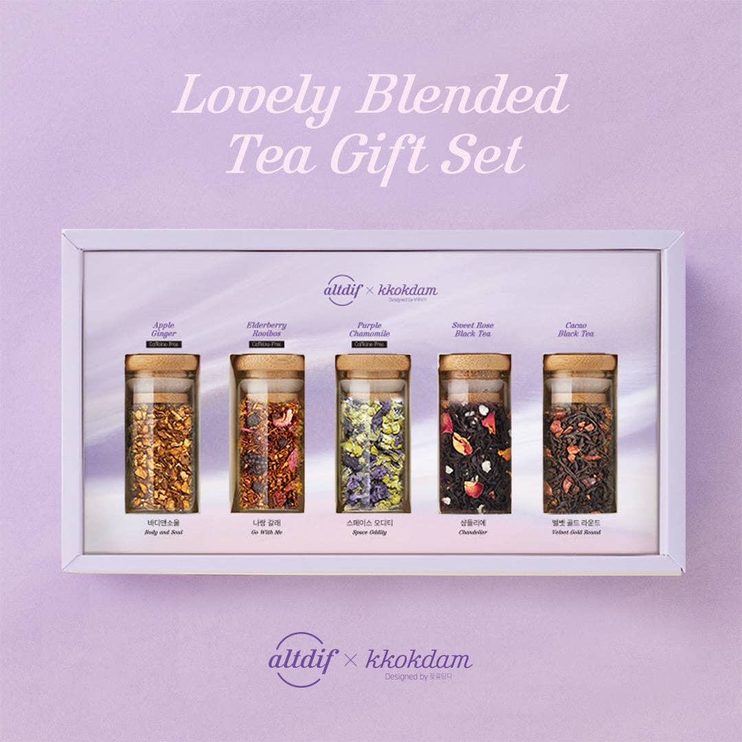 Lovely Blended Tea Gift Set (1 set = 5 jars)
