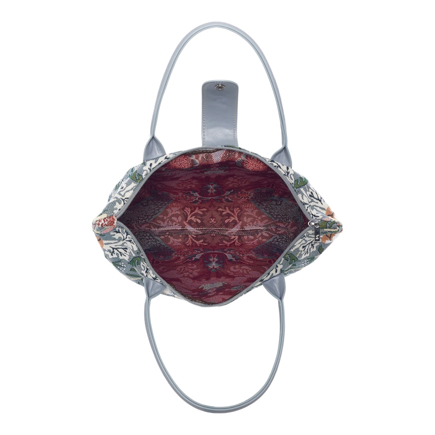 Strawberry Thief Grey - Folding Bag