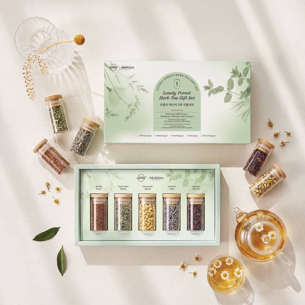 Lovely Forest Herb Tea Gift Set (1 set = 5 jars)