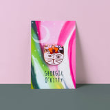 Georgia O'Kitty Cat Artist Pin