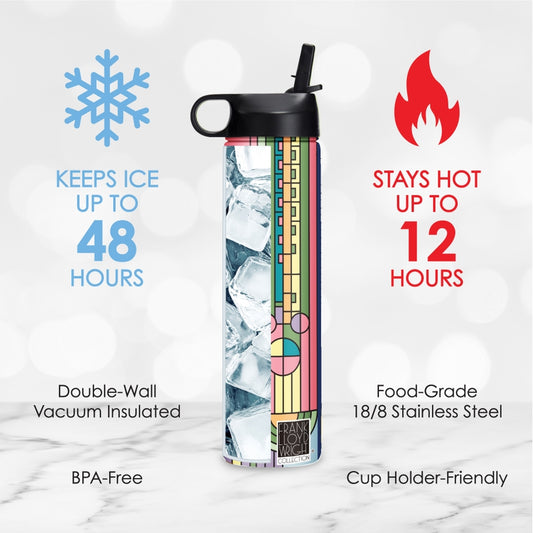 Water Bottle 24oz - Flw "Saguaro Forms"