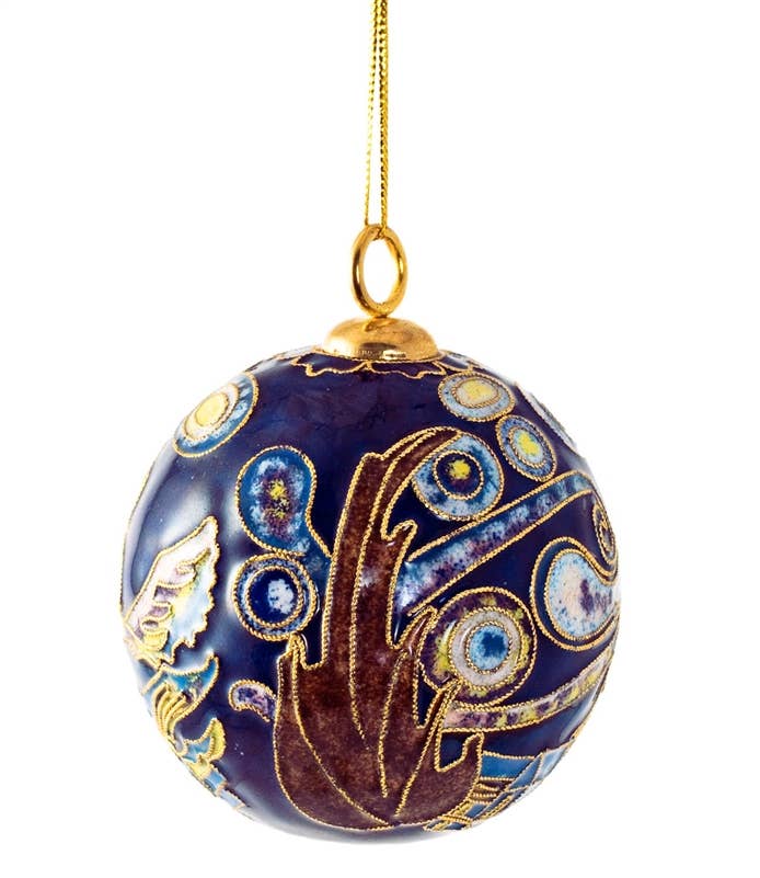 Van Gogh Cloisonne Starry Night Ball Ornament
