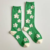 Daisy Mid Calf Cotton Ankle Socks