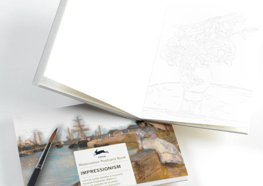Impressionism Watercolour Postcard Book
