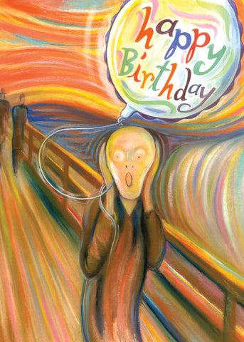 Edvard Munch the Scream Birthday Card