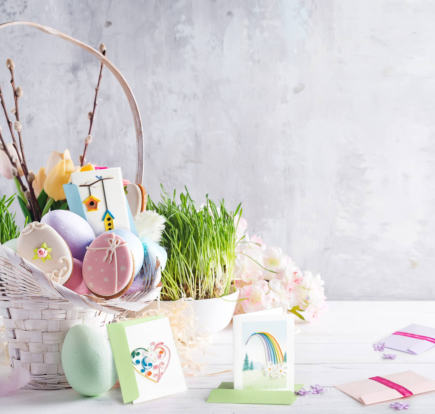 Colorful Heart Gift Enclosure Mini Card