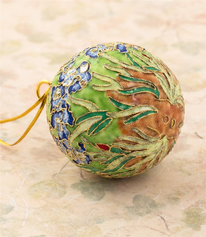 Van Gogh Cloisonne Irises Ball Ornament