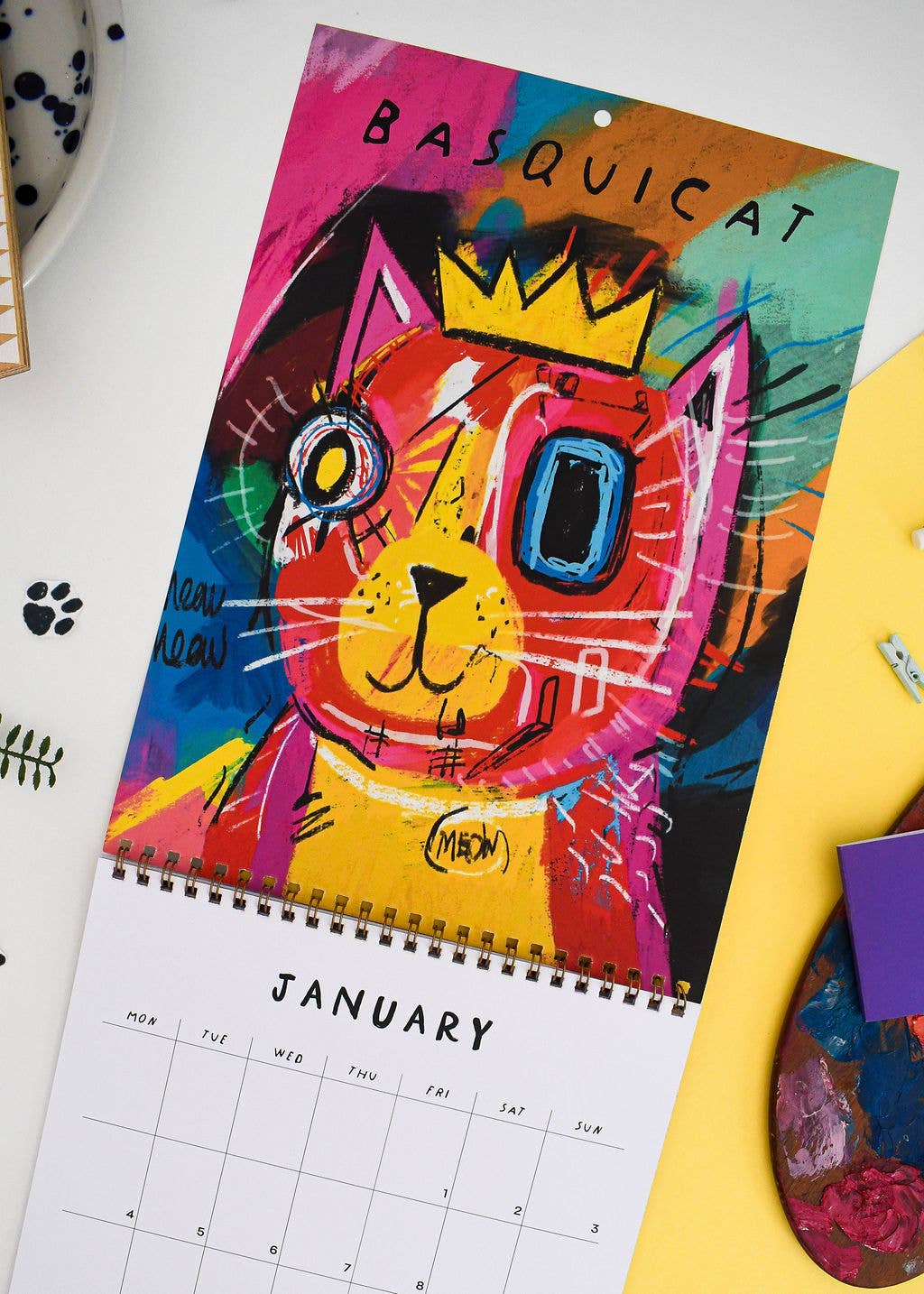 2027 The Cat Artist Wall Calendar