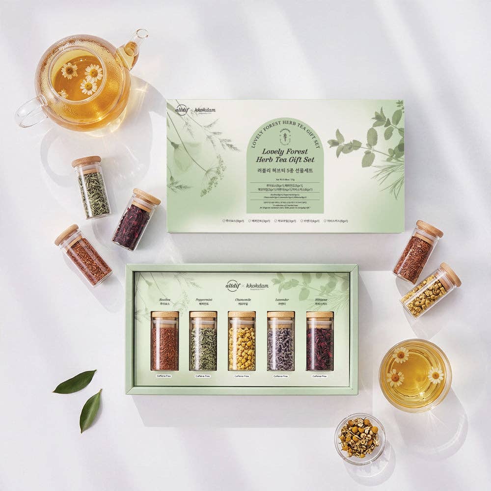 Lovely Forest Herb Tea Gift Set (1 set = 5 jars)