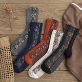 Vintage Flowers Lace Socks