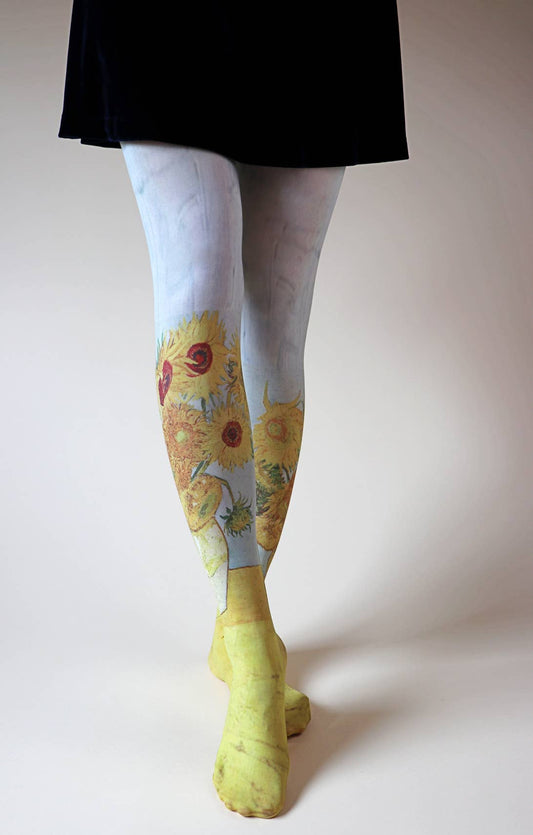 SUNFLOWERS by VAN GOGH - 3rd München Printed Art Tights