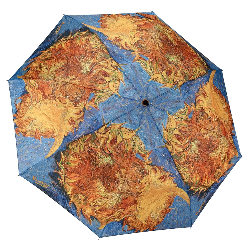 Van Gogh Sunflowers Folding Umbrella