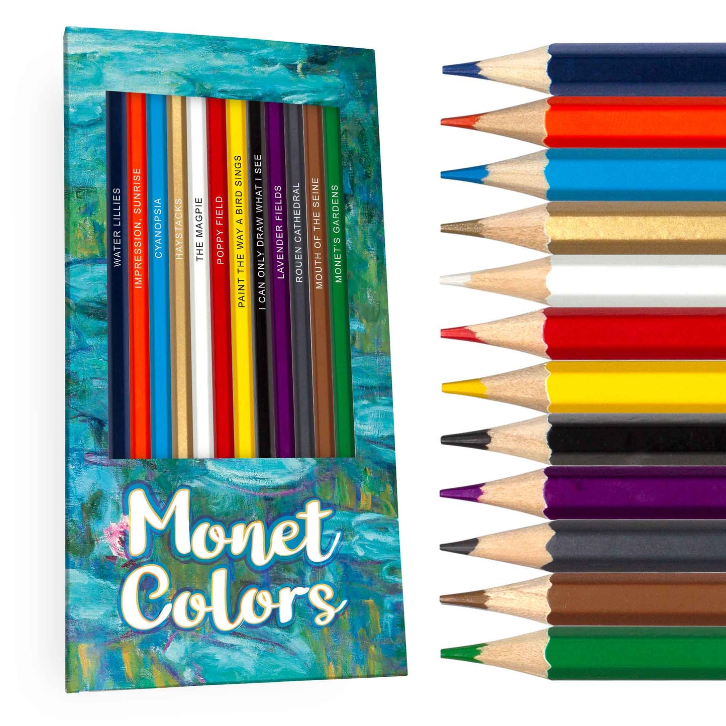 Monet Colors Colored Pencils & Coloring Pages