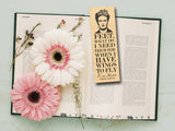 Frida Kahlo "Wings to Fly" Wood Bookmark