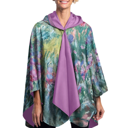 Monet Artist's Garden at Giverny Reversible Rain Cape