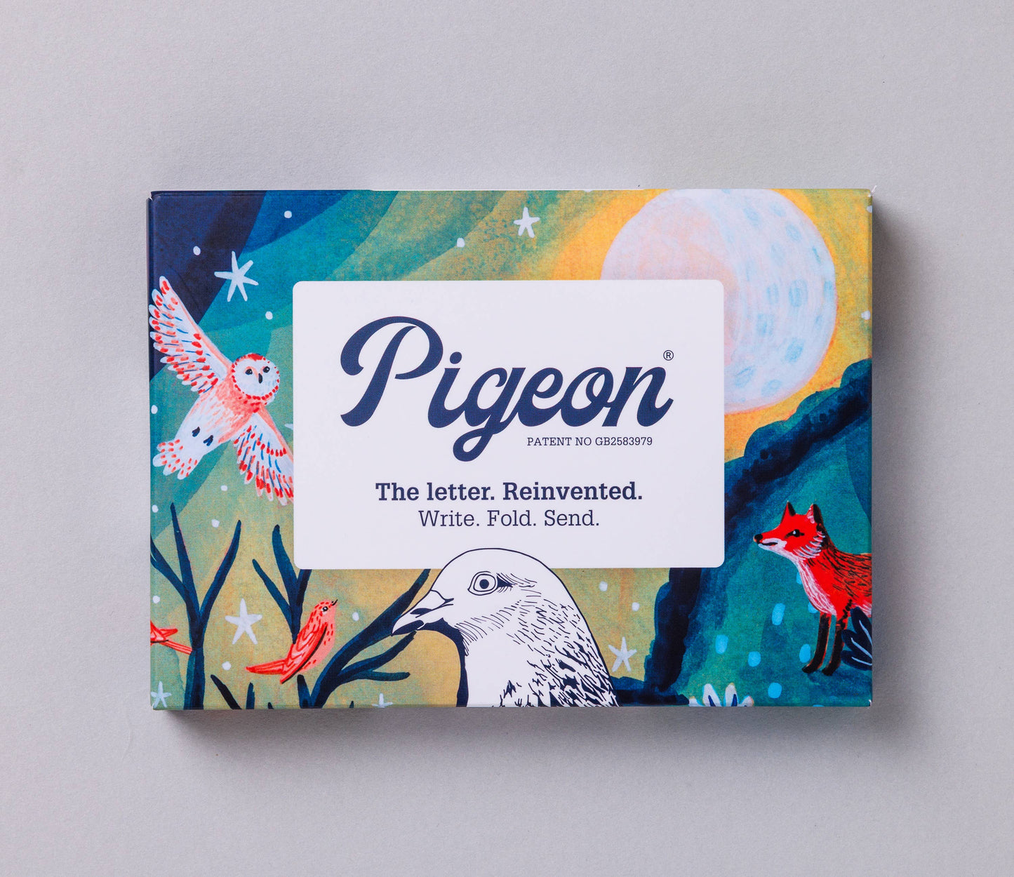 Harvest Moon Pigeon Folding Holiday Greeting Cards Set