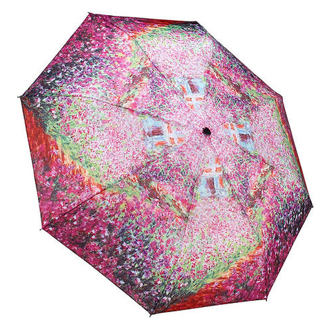 Monet's Garden Folding Umbrella