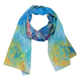 Monet Wisteria Suede Scarf